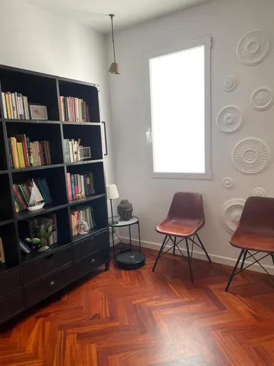 Sala de espera de la clínica
